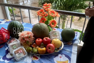 Ngày hội vui tết trung thu. Thi mâm ngũ quả trường THCS Chu Văn An