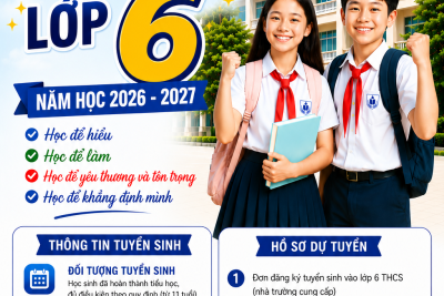 THÔNG BÁO TUYỂN SINH NĂM HỌC 2026 – 2027